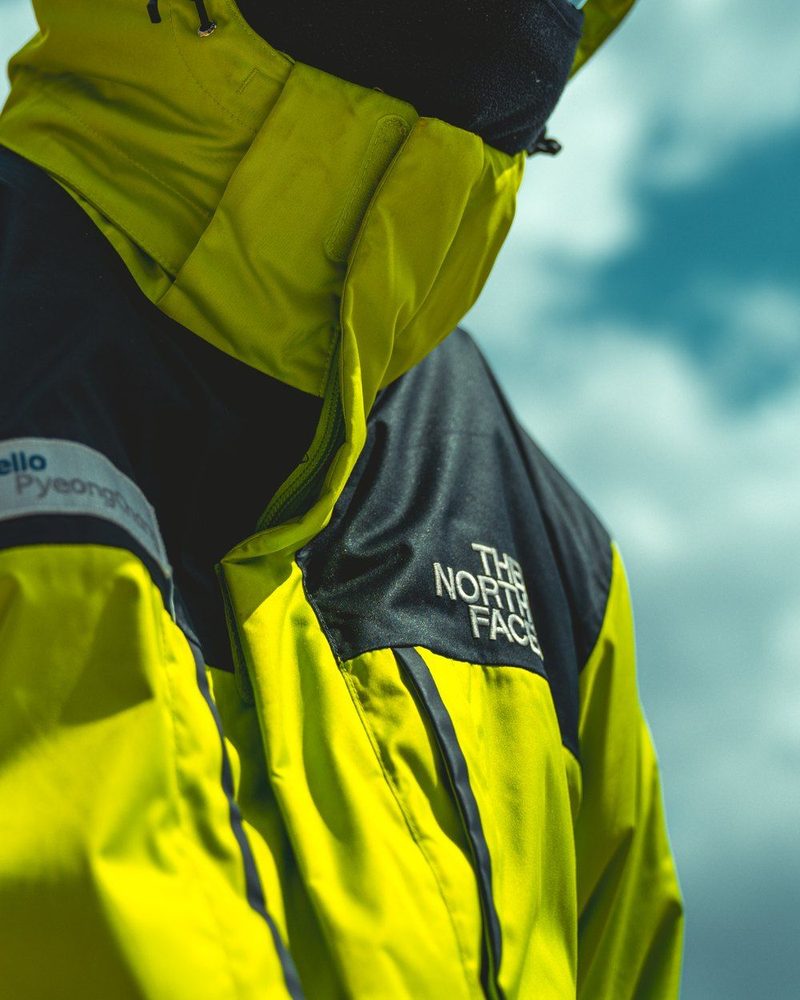 A technical shell jacket close up
